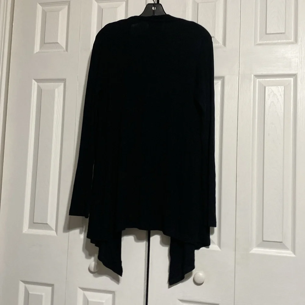 Mott50 Black bamboo knit soft Cardigan Sweater size LARGE - Picture 6 of 12